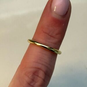 Gorjana Sloane gold plated band ring